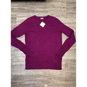 Halogen Women's Long Sleeve Crew Neck Sweater Knit Top Casual Pullover